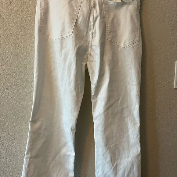 Rag & Bone Casey High Rise Flare Jean In Ecru 31 - Picture 8 of 9